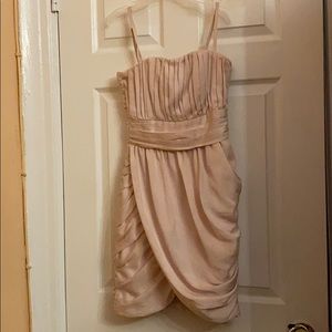 Dusty rose removable strap dress